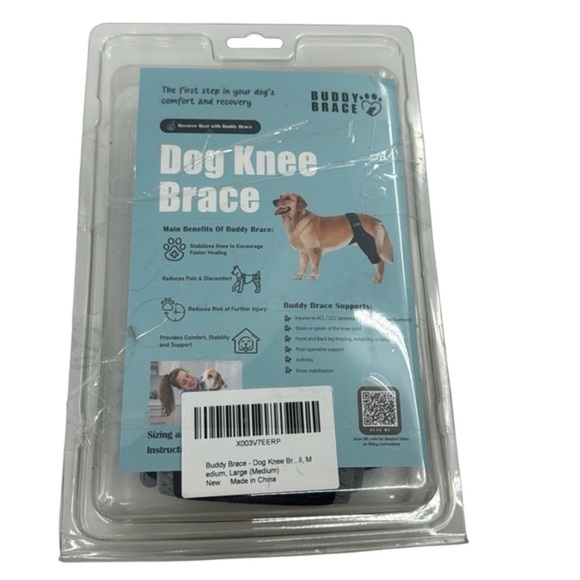 Dog Knee Brace for Torn ACL - Hind Leg‎ Support for Medium Breeds - Picture 2 of 8